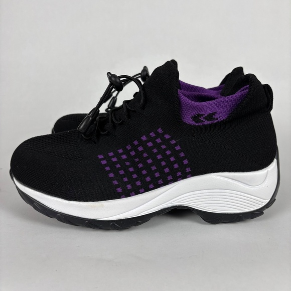 Comfort Wear Shoes, Black Purple size 39 Women 8.5 / Men 6.5 - Picture 4 of 8